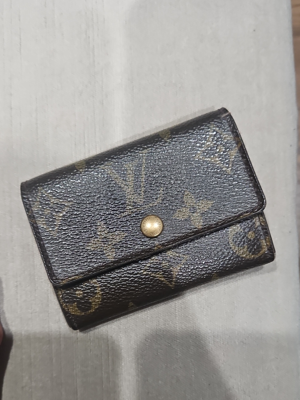 Lv Luxury Monogram Small Wallet in Dark Brown